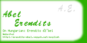 abel erendits business card